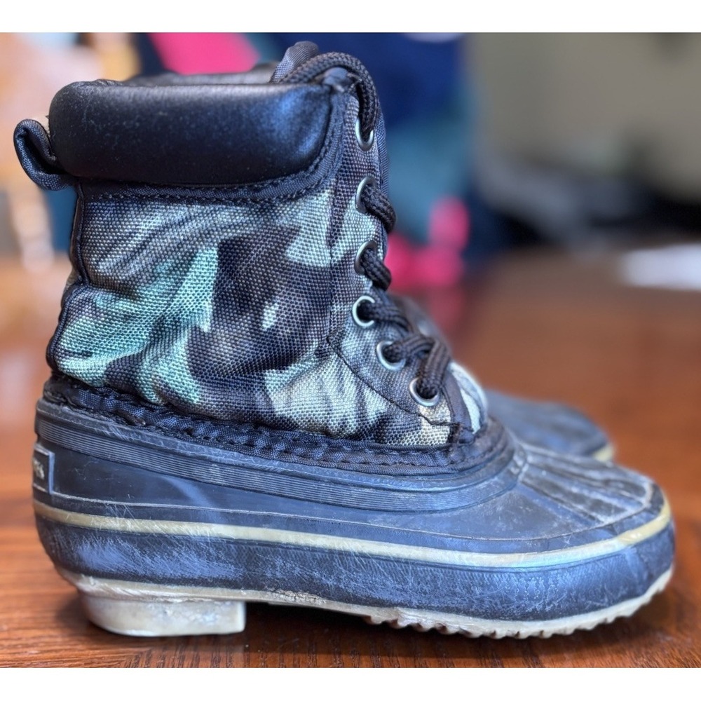 Game‎ Winner Kids Camo Duck Boots Thermolite Insulated Waterproof Size 10